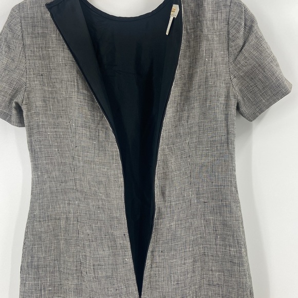 Talbots grey linen sheath maxi dress career work business - Picture 13 of 15